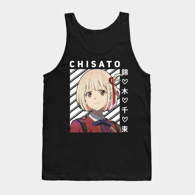 Kawaii Chisato Nishikigi Lycoris Recoil Tank Top by HammiltenJohn